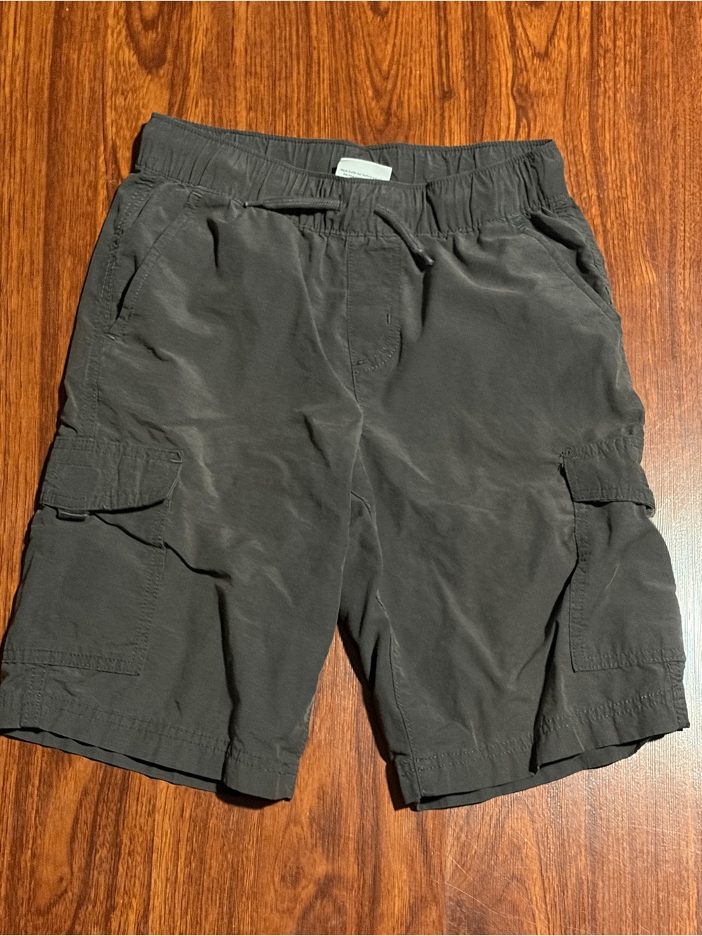 Boys Dark Grey Cargo Shorts - Casual Utility Style